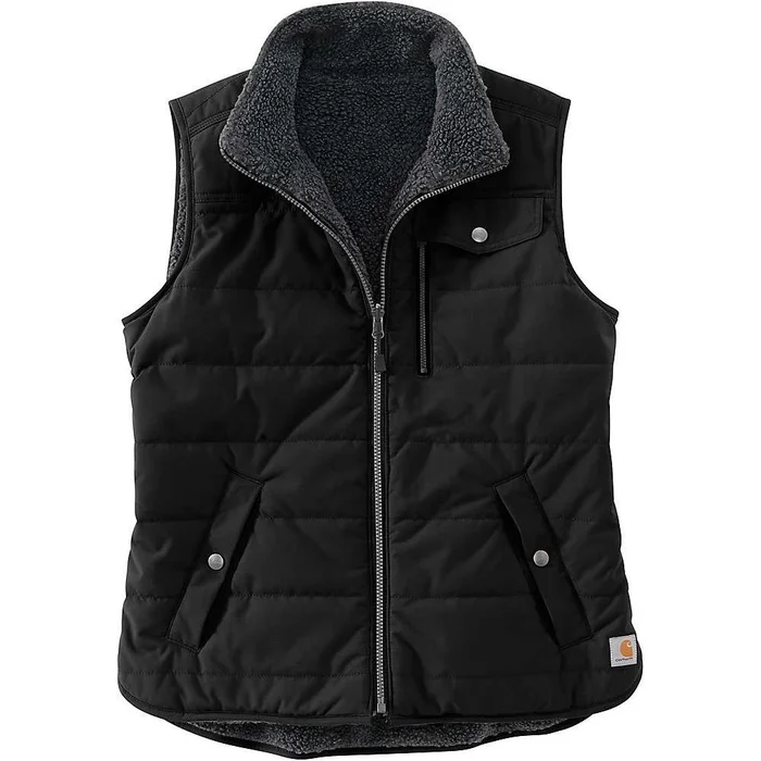 Women’s Utility Sherpa Lined Vest – Large – Black