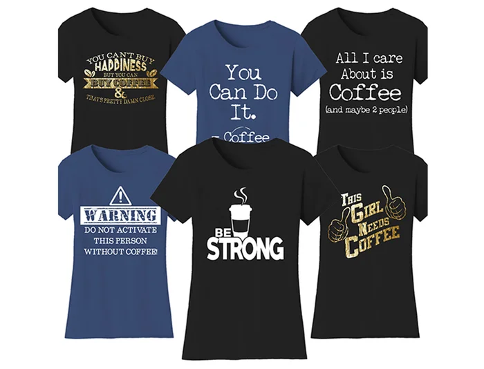 Women’s Coffee Themed Funny T-Shirts