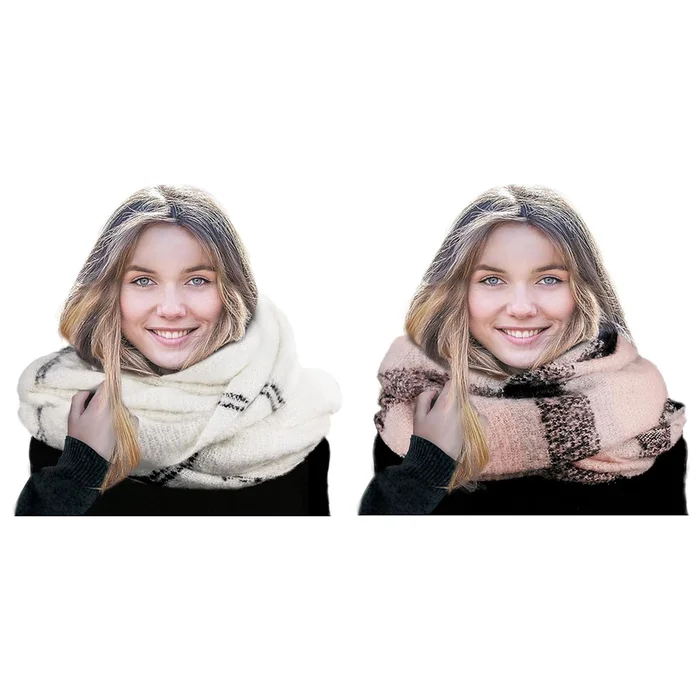 Women's Pashmina Plaid Blanket Scarves