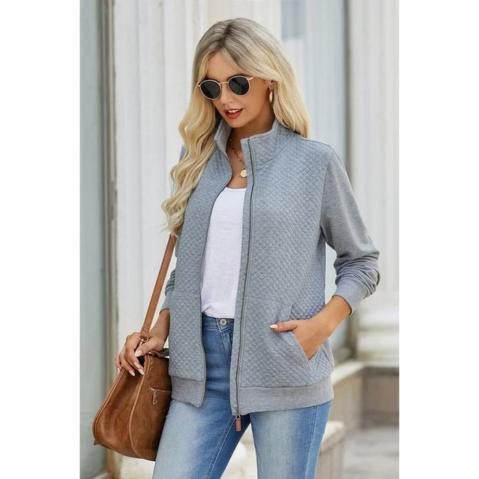 Women's Quilted Charm Light Zip-up