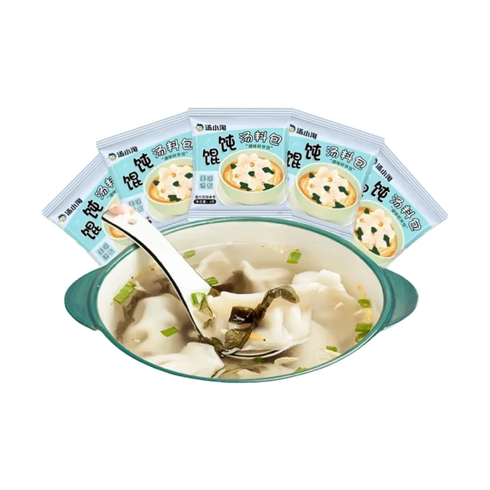 Wonton soup stock packets chaos bag wonton seasoned seaweed soup brewed 6g*5packets