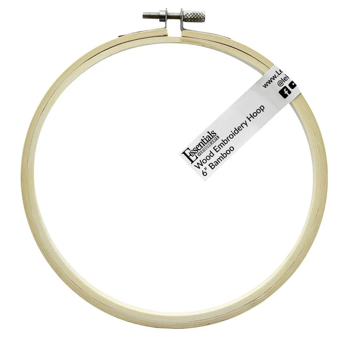 Wood Embroidery Hoop 6″ – Bamboo