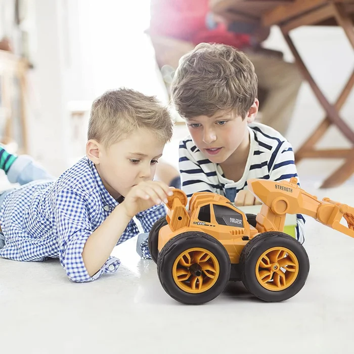 Wood Picker Truck Toy with Lights & 2.4GHz Remote Control