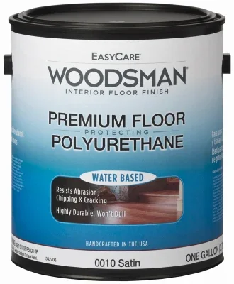 Woodsman Varnish & Floor Finish, Water-base Satin, Gallon