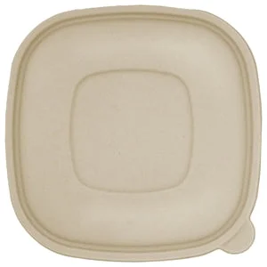 World Centric Ingeo Compostable Square Bowl Lid-50 Each-4/Case