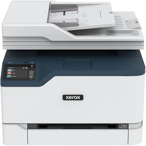Xerox C235DNI Color All-In-One, Laser, Wireless, ADF, Letter, Print, Scan, Copy, Fax, Energy Star Certified, Up to 24PPM
