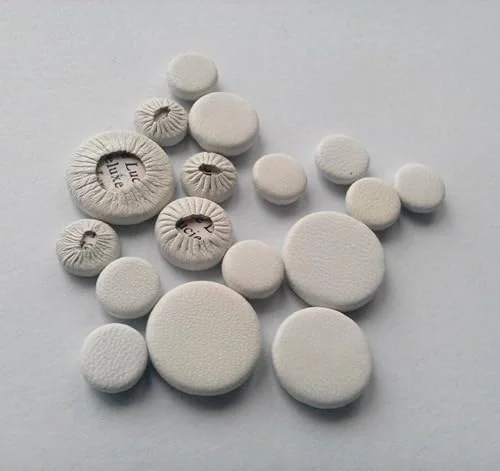 Xuan Clarinet Leather Pads Made of Sheepskin White Color Woodwind Instrument Repair Parts