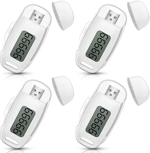 Xuhal 3D Pedometer Step Counter for Walking USB Rechargeable Step Tracker with Removable Clip and Lanyard Accurately Step Counter for Men Women Seniors Exercise Fitness