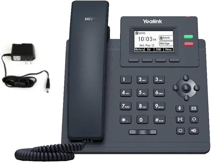 Yealink T31G IP Phone – Power Adapters Included – 1 Year Manufacturer Warranty – Unlocked can be Used with Any VoIP Provider