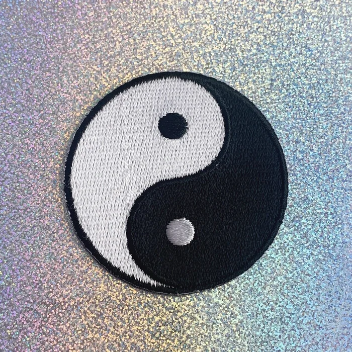 Yin Yang Iron-On Patch