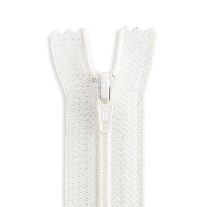 YKK #4.5 24″ Nylon Coil Non-Separating Pant / Skirt / Dress / Handbag / Purse Zipper – Ivory (841)