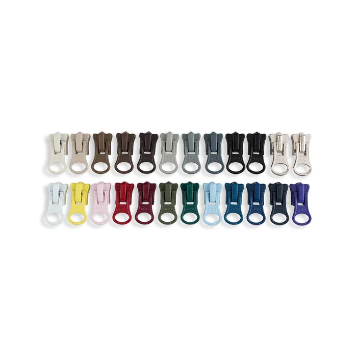 YKK #5 Molded Plastic Two-Way Jacket Bottom Slide Zipper Pulls – 24/Pack – Assorted Colors