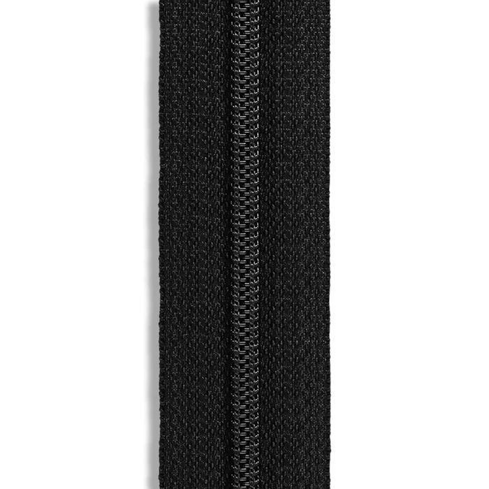 YKK #8 Nylon Coil Continuous Zipper Roll – 3 Yds. – Black (580)