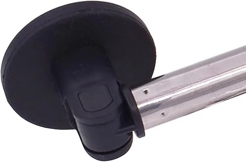 YYST Type B 39.5′ Magnetic Curtain Rods for Metal Doors Magnetic Rod Extends for Iron and Steel Place, Magnetic Cafe Curtain Rod- W Magnets (Black-1)