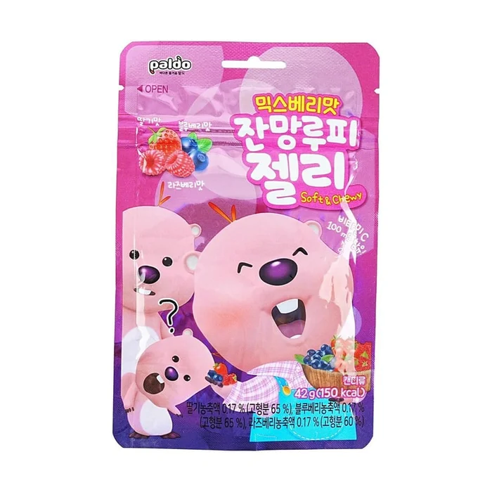 Zanmang Loopy Jelly Gummy Candy Mix Berry Flavor 42g