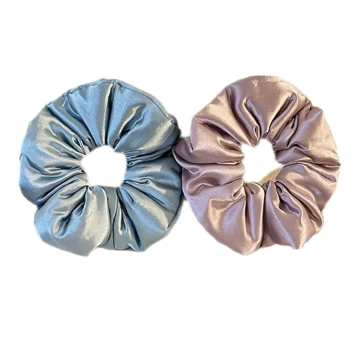 Zhao Lusi's style satin imitation silk pillow large intestine hair tie 2 pieces