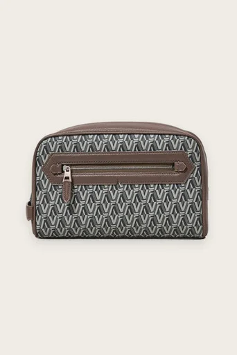 Zip Washbag – Dark Monogram