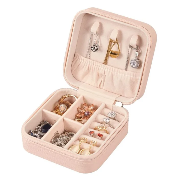 Zippered Travel Jewelry Case