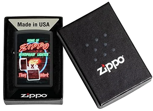 Zippo Custom 218 Design Windproof Pocket Lighter – Sleek, Durable