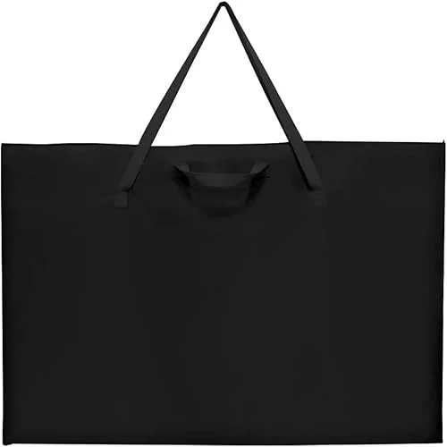 ZKOO Large Size Art Portfolio Tote with Nylon Shoulder, Poster Board Storage Bag (24’*36′-Black)