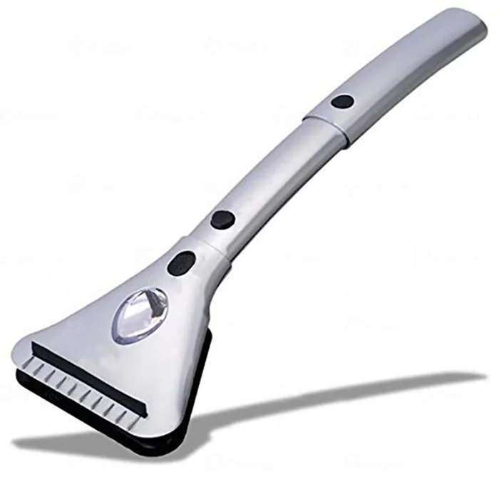 Zone Tech 12V Heated Ice Scraper with LED Light