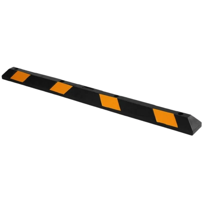 Zone Tech® Large Heavy Duty 72-Inch Long Rubber Parking Curb