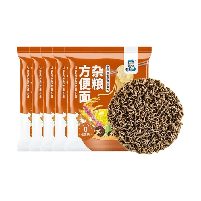 Zou Youcai Multigrain instant noodles 0 fat noodles no-boil instant noodles mixed noodles without ingredients package 60g*1 bag